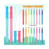 Inscraft 30 Pack 14 Big Bubble Wands 8 Colors Bulk for