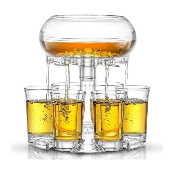 JoyJolt Dispensador de 6 vasos de chupito y vaso de_1