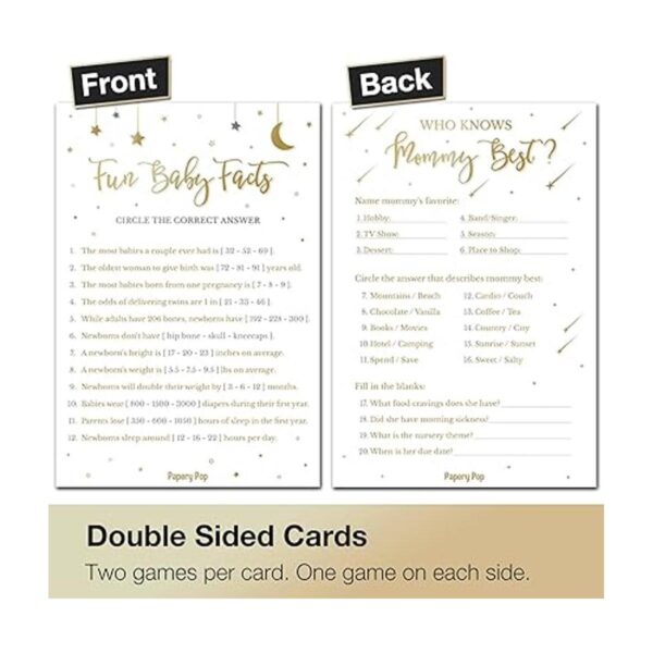 Juegos de baby shower para niño o niña juego de 4 juegos_3