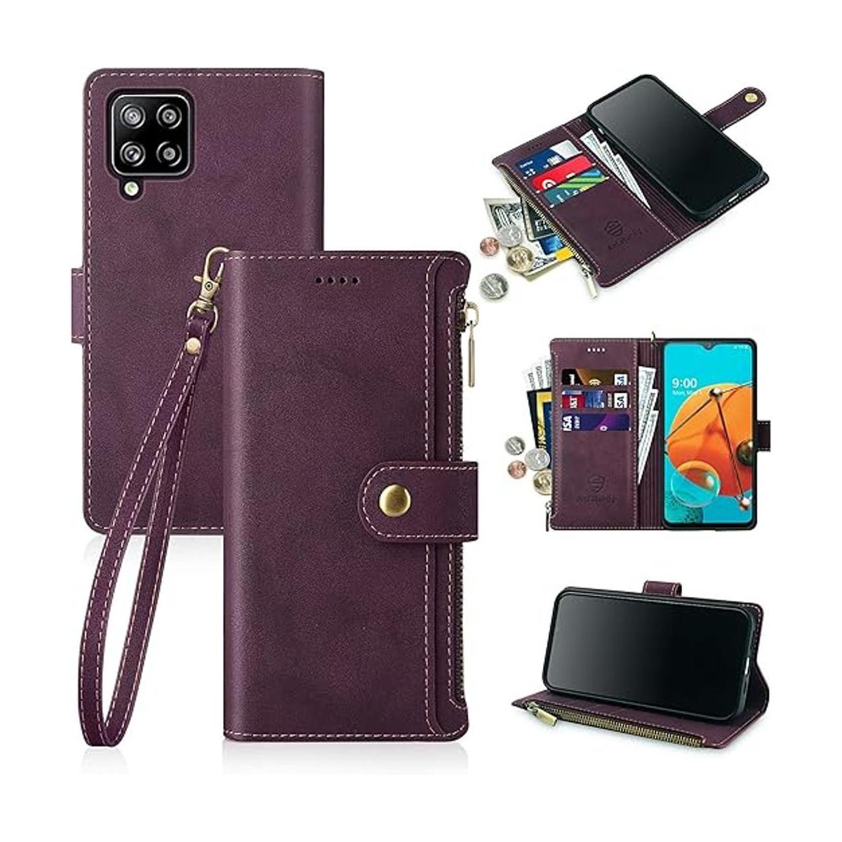 Antsturdy Funda tipo cartera para Samsung Galaxy A12