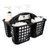 Cesta de ducha portátil con compartimentos organizador de_1
