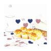 Confeti de corazón rosa y dorado azul marino 300 piezas_4