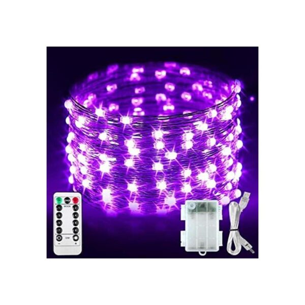 Luces LED negras UV que funcionan con pilas 16.4 pies 50_1
