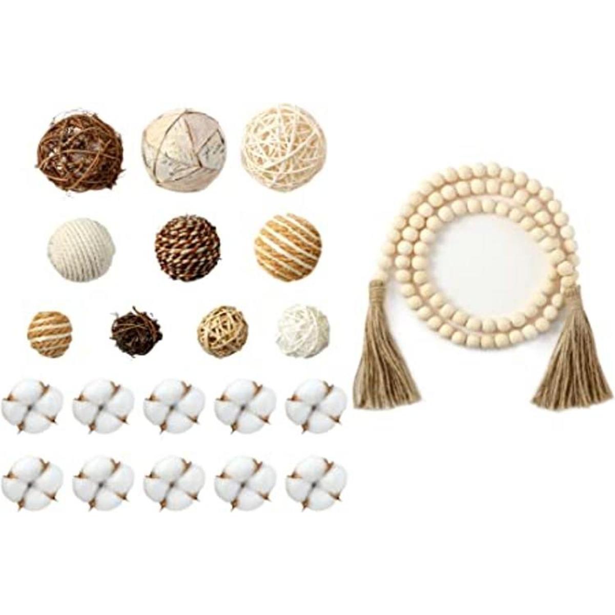 Juego de 20 bolas decorativas para cuencos juego de bolas