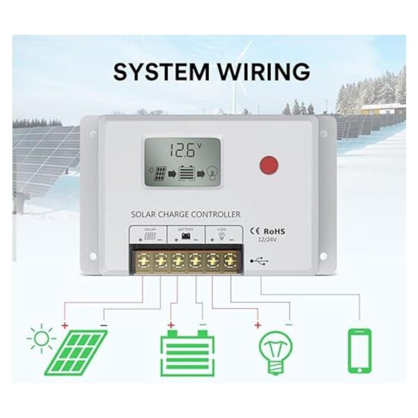 Controlador de carga solar de 10 A controlador solar_5