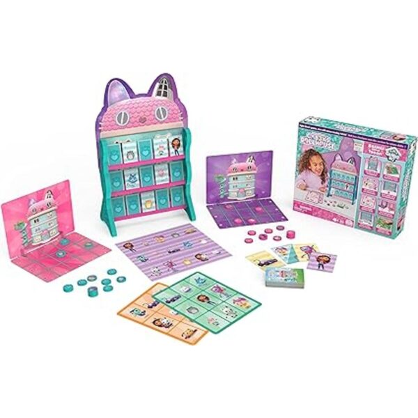 Gabbys Dollhouse Games HQ Checkers Tic Tac Toe Memory_3