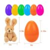 NEWBEA Paquete de 24 huevos de Pascua rellenos con conejo_4