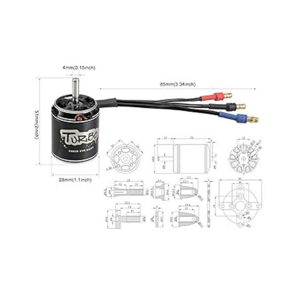 FLASH HOBBY D2836EVO 2217 RC Motor sin escobillas 850KV
