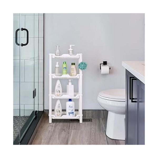 ELYKEN Estante organizador de ducha de 4 niveles 15.8 x