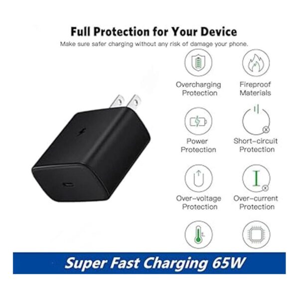 EnergySpot Cargador de pared de carga súper rápida de 65 W_2