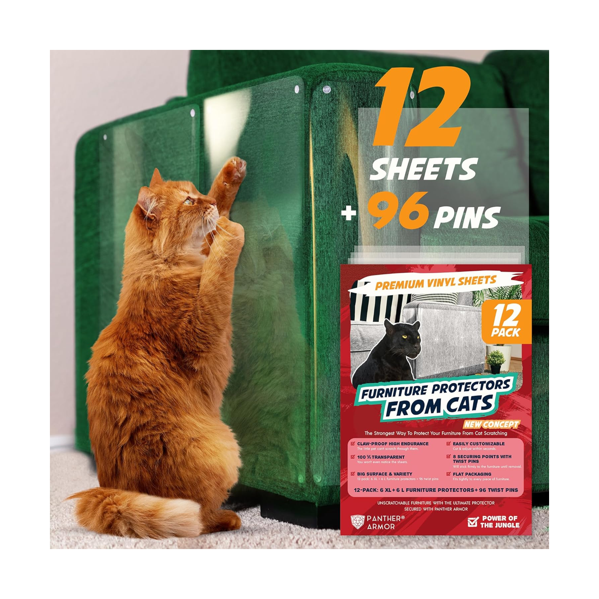 Panther Armor Protectores de muebles y puertas contra