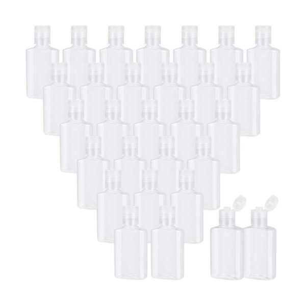 MUKCHAP 100 botellas de viaje transparentes de 1 oz_1