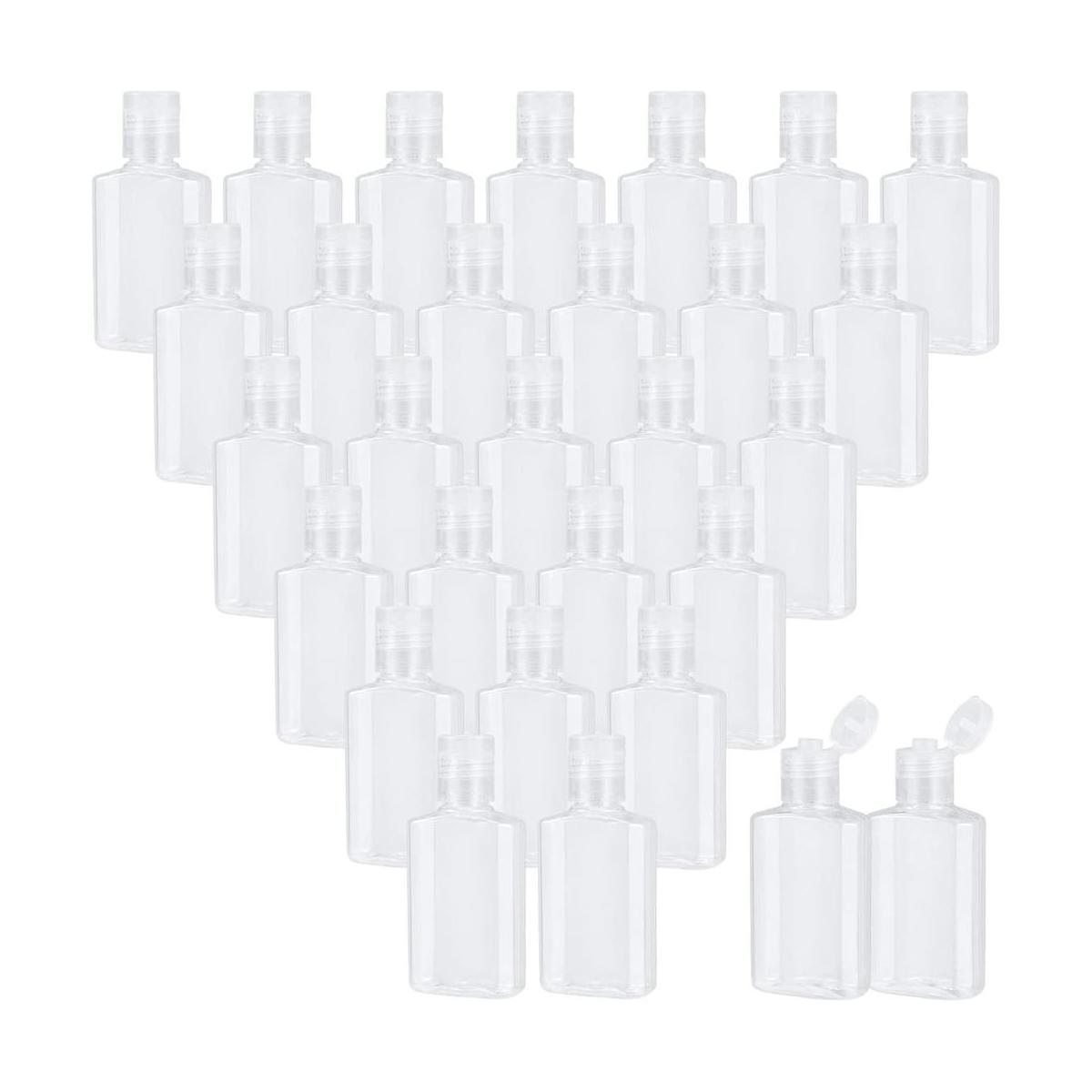 MUKCHAP 100 botellas de viaje transparentes de 1 oz