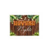 Lofaris Havana Nights Telón de fondo de madera con hojas
