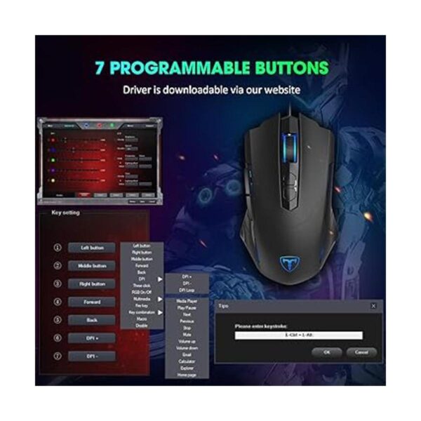 Mouse para juegos con cable ratones para juegos de PC
