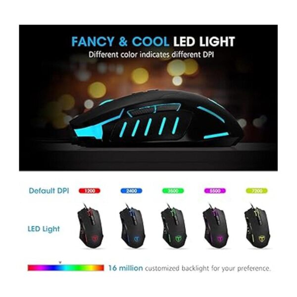 Mouse para juegos con cable ratones para juegos de PC