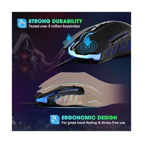 Mouse para juegos con cable ratones para juegos de PC