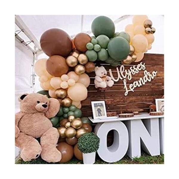 Monlot Kit de guirnalda de globos de color verde salvia y_1