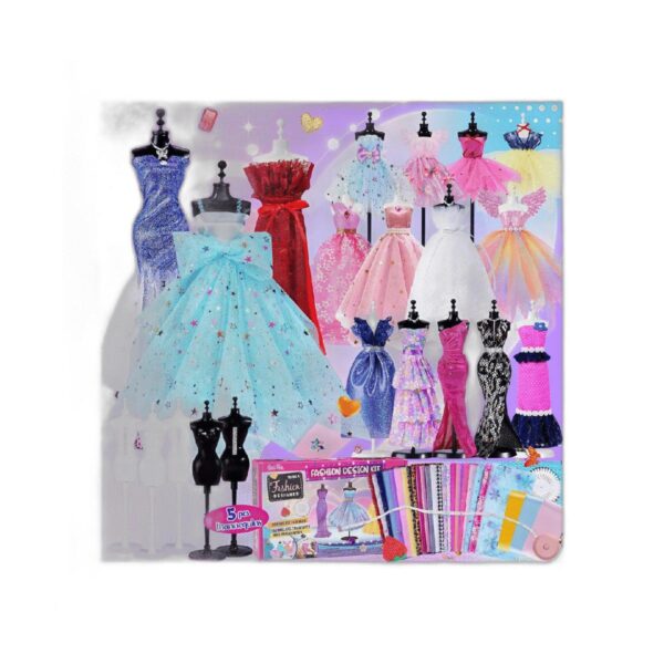 Más de 450 piezas Kit de diseño de moda para niñas con 4_1