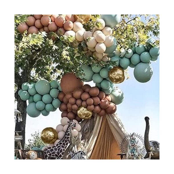 Monlot Kit de guirnalda de globos de color verde salvia y_2