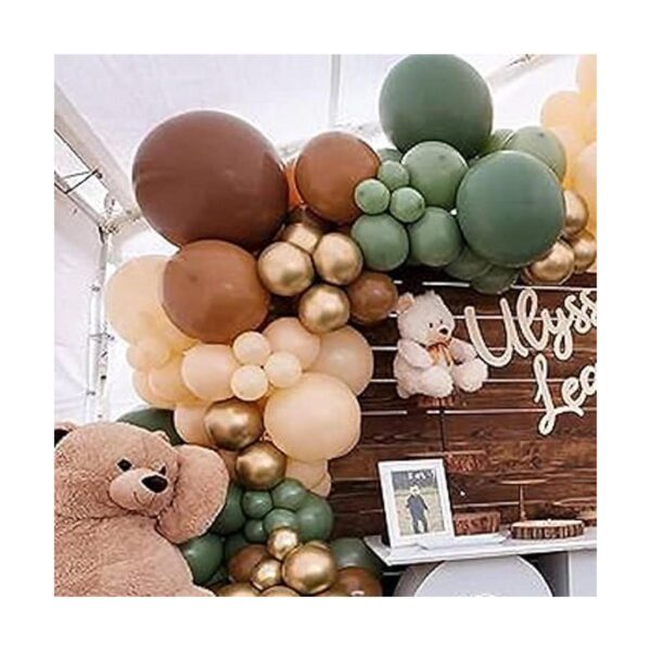 Monlot Kit de guirnalda de globos de color verde salvia y_3