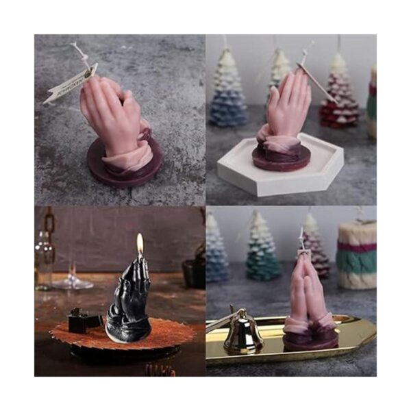 Molde de vela 3D para manos rezadas coloca tus manos_4