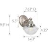 Design House 589127SN Schoolhouse Soporte de pared