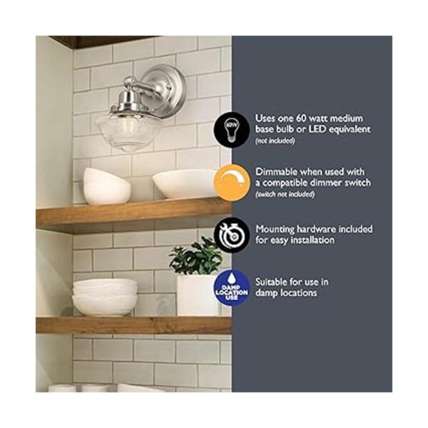 Design House 589127SN Schoolhouse Soporte de pared