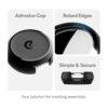 KeyBudz EZ Restickable AirTag Soporte con cubierta_3