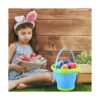 JOYIN 4 cubos plegables y cesta para niños cubo portátil