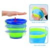 JOYIN 4 cubos plegables y cesta para niños cubo portátil