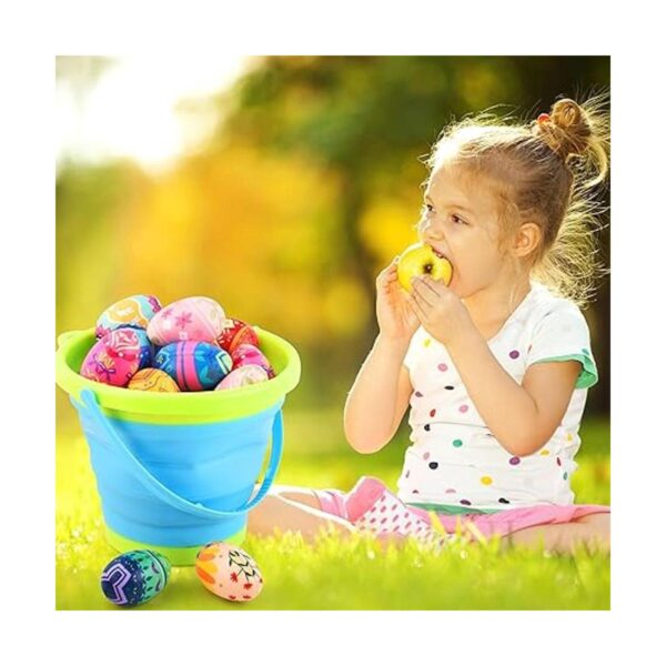 JOYIN 4 cubos plegables y cesta para niños cubo portátil