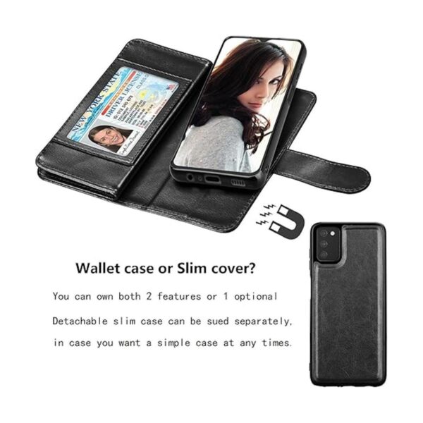 Njjex Funda tipo cartera para Samsung Galaxy A03S para_4