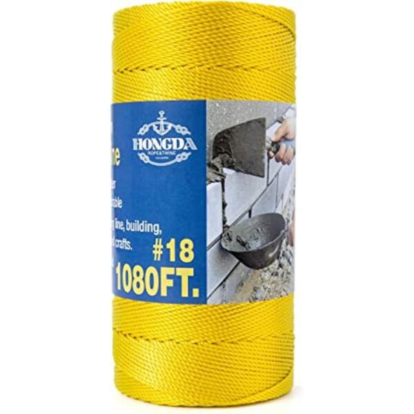 HONGDA Cuerda de nailon trenzada 18 x 1080 pies cuerda