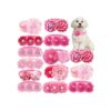 Paquete de 10 lazos para perro de San Valentín con diseño_1