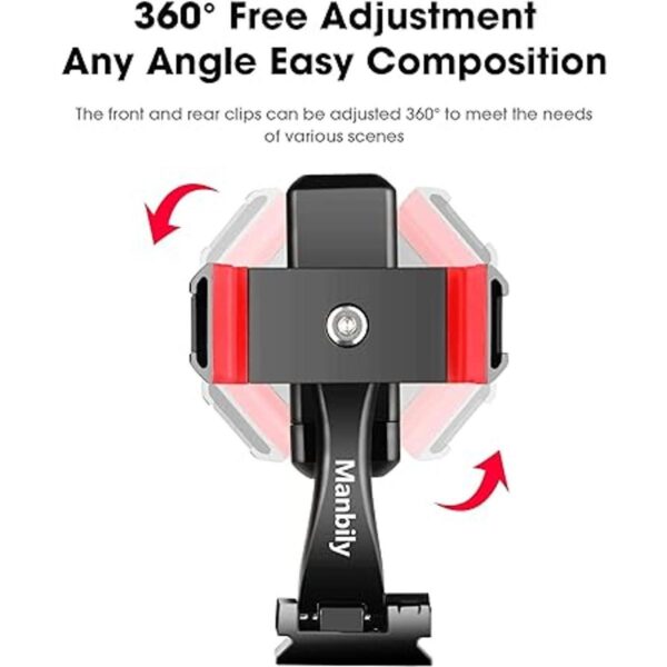 Manbily Adaptador de soporte de trípode para teléfono