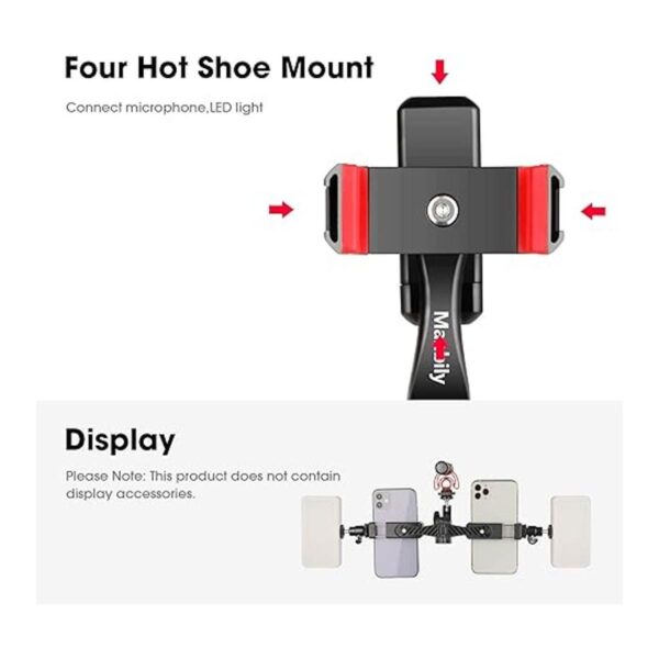 Manbily Adaptador de soporte de trípode para teléfono