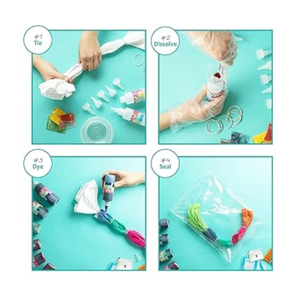 CraftBud Kit de teñido anudado para niños y adultos 197