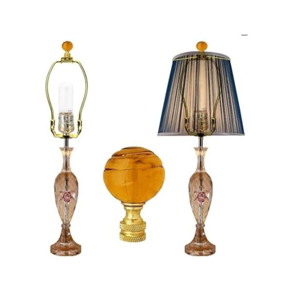 Hyamass 2 piezas de lámpara de bola de cristal de 2.0 in_3
