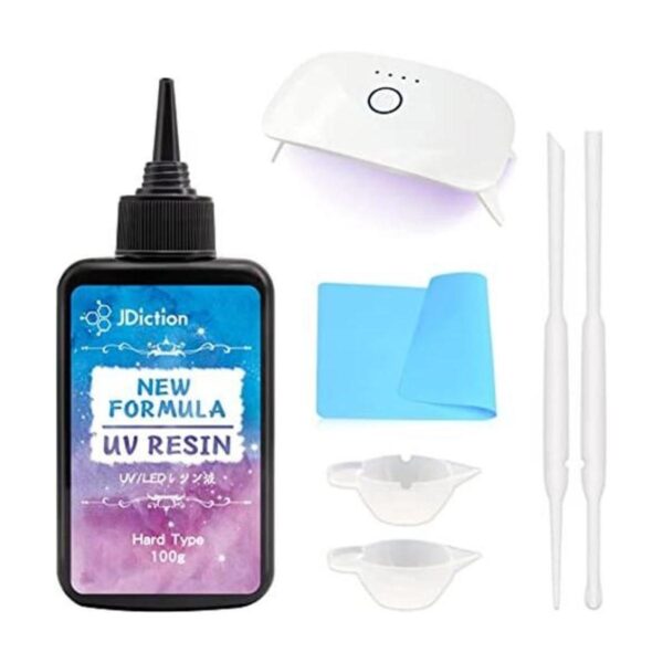 JDiction Kit de resina UV con luz pegamento de resina_1
