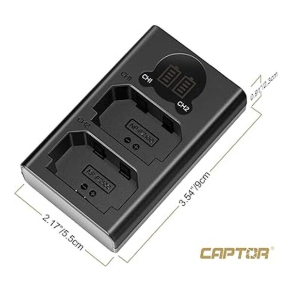FB Cargador dual para batería Sony NPFZ100 compatible_2