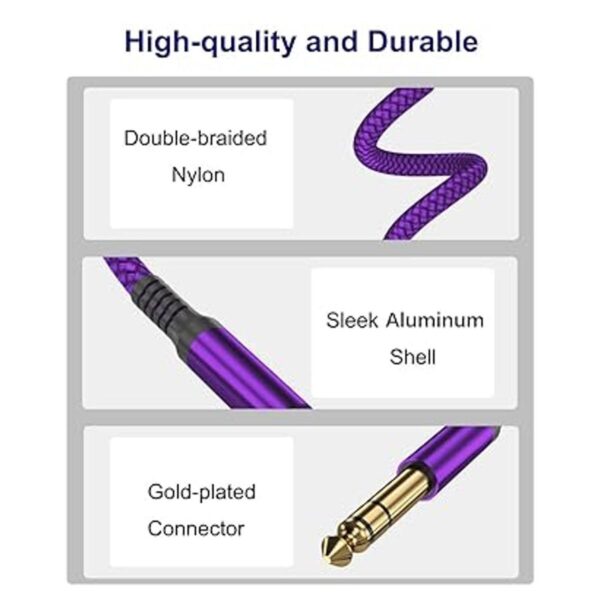Elebase Cable de instrumento TRS de 14 de pulgada de 10_2