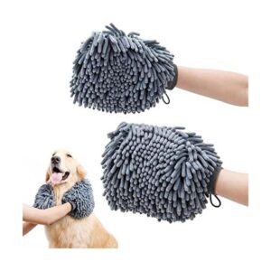 DogLemi Guante de toallas para perros toalla de secado_1