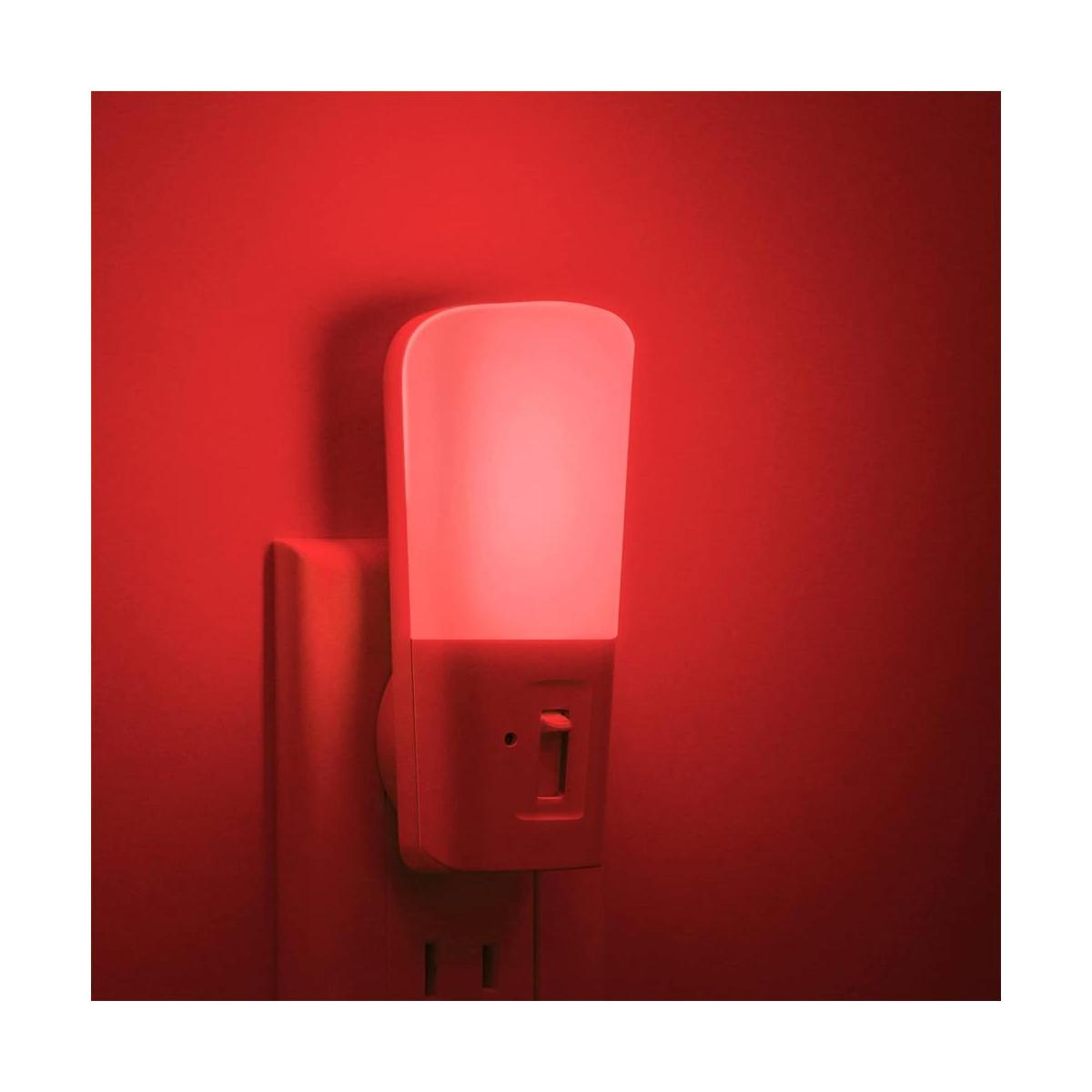 LOHAS Luz de noche roja enchufable luz de pared