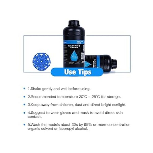 NOVA3D Resina 3D lavable al agua resina LCD 3D Rapid_4
