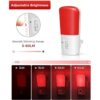 LOHAS Luz de noche roja enchufable luz de pared_3