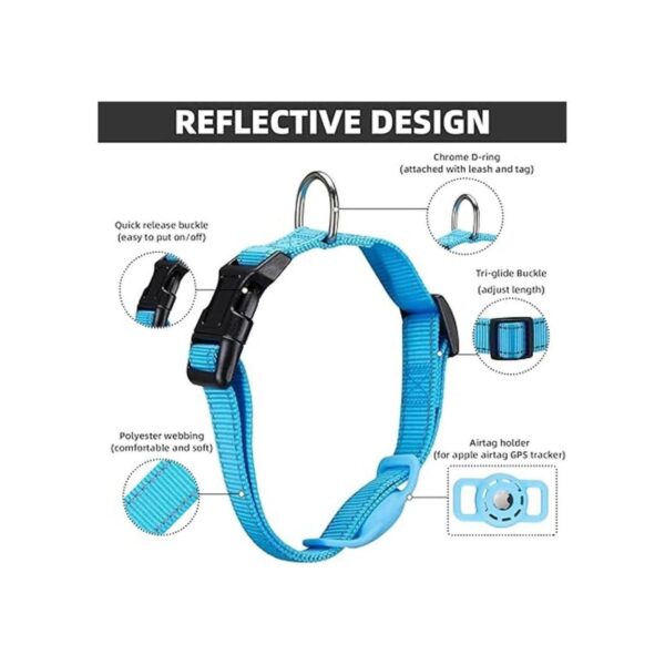 KONITY Collar reflectante AirTag para perro compatible