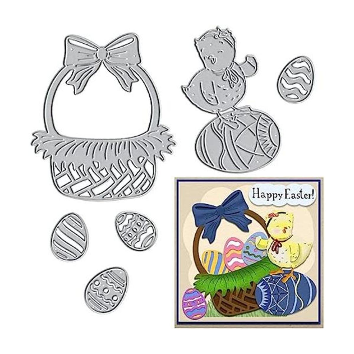 Troqueles de corte de huevos para hacer tarjetas y
