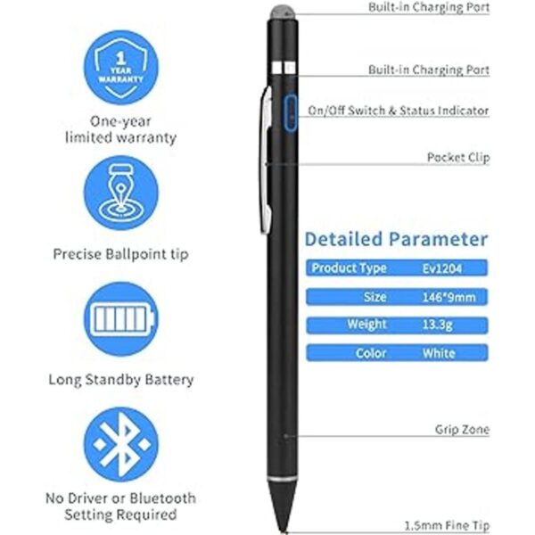 Lápiz capacitivo para Samsung Galaxy Tab A de 10.110.58_4