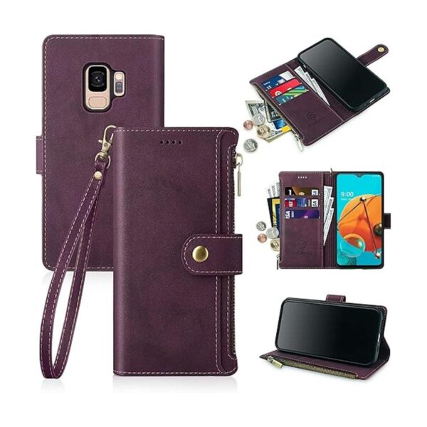 Antsturdy Funda tipo cartera para Samsung Galaxy S9 de 5.8_1